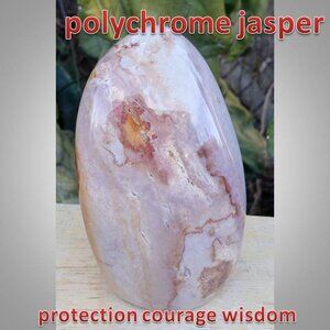 #2 polychrome jasper crystal free form Protection Wisdom
